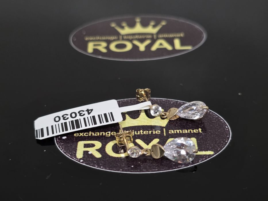 Bijuteria Royal: Cercei aur 14k/1.32 gr