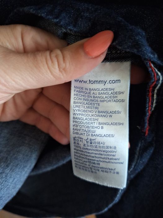 Дънкова мъжка риза Tommy Jeans