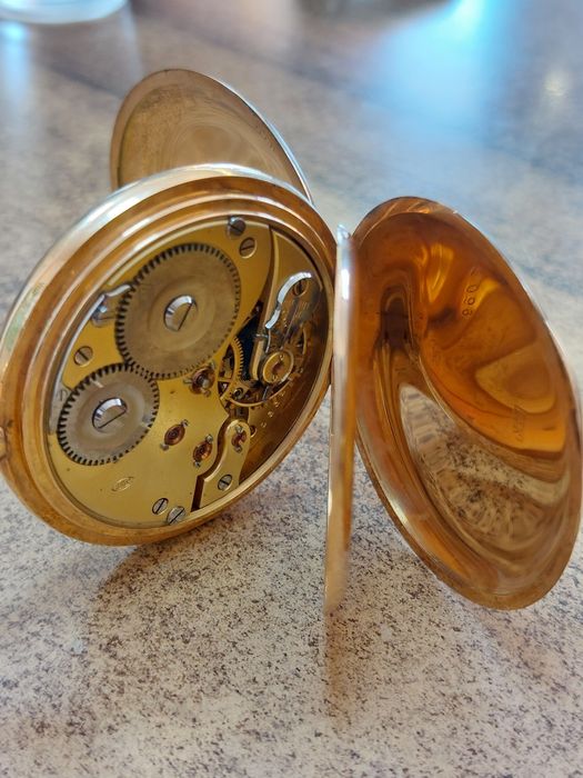 Златен 14К JWC/IWC Pocket watch