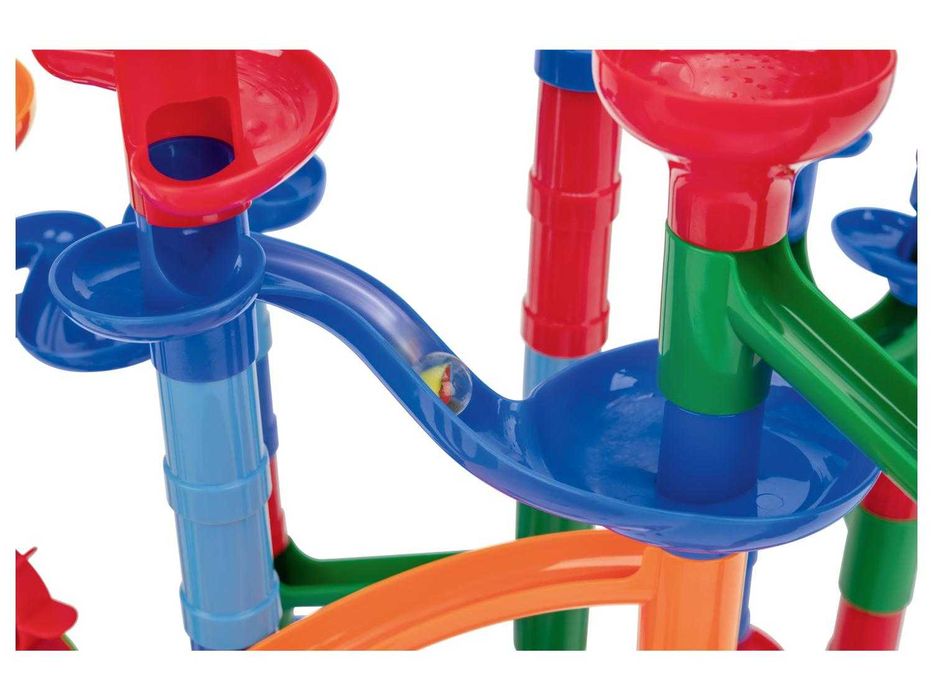 Голяма Детска писта с топчета 120 части и 20 стъклени топки