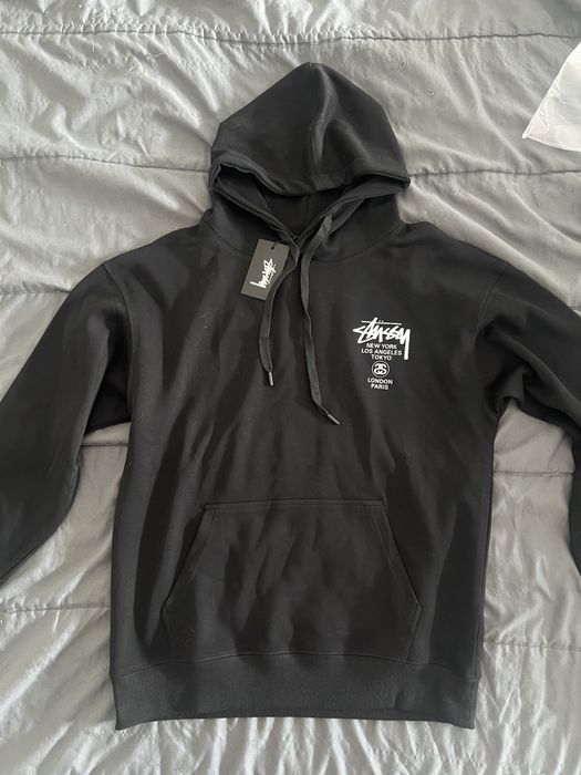 Stussy hoodie черно