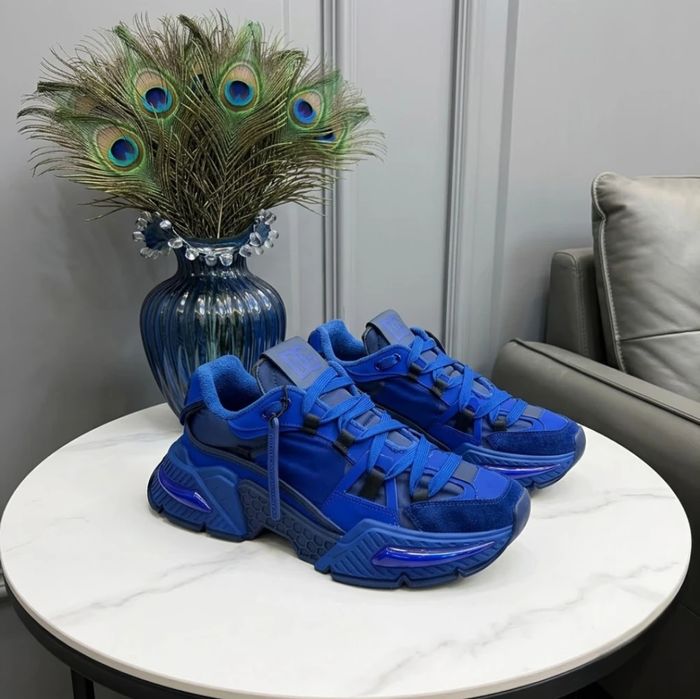 D&G Airmaster Mixed-Material Sneaker "Royal Blue"