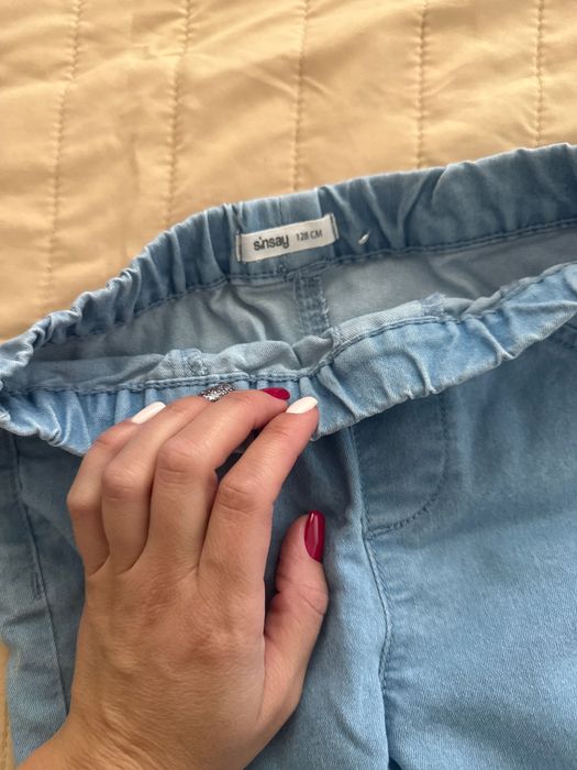 Нови еластични дънки за момиче ,HM , Sinsay , размер 128 и 134