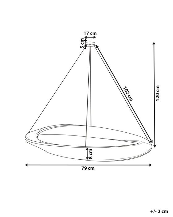 NOU Candelabru "LED ROSENDE", metal, auriu