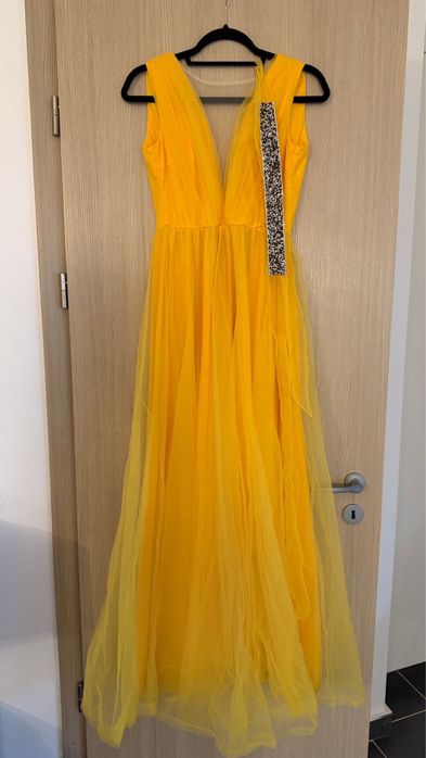 Rochie galbena lunga