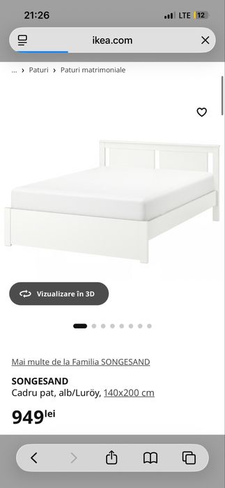 Pat alb ikea nou