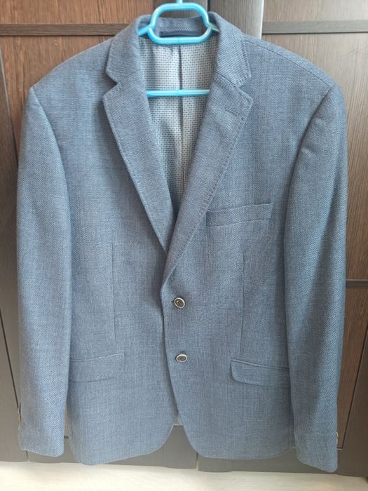 Sacou Tailor & Son - Albastru - Mărime 46 - 100% Lână