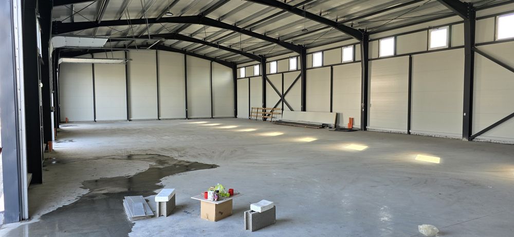 Proprietar, inchiriez hala noua 590mp utili, acces pe strada asfaltata situat la  500 m de drumul international Arad-Oradea