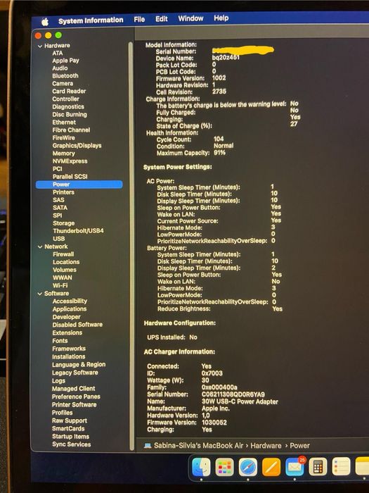 Macbook Air M1 13”, in GARANTIE Flanco+cutie+facturi+mouse Lenovo