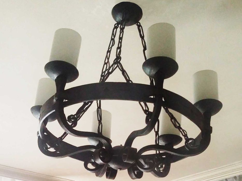 Винтидж полилеи -  ковано желязо
