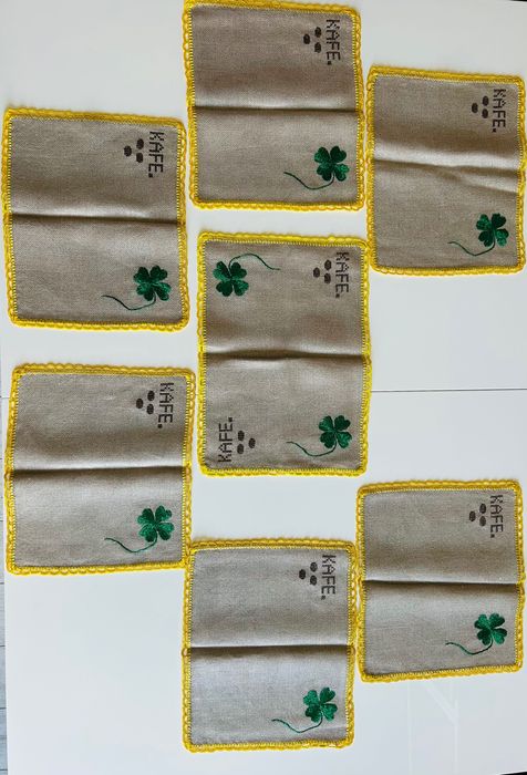 Сервизен текстилен комплект - ръчна изработка