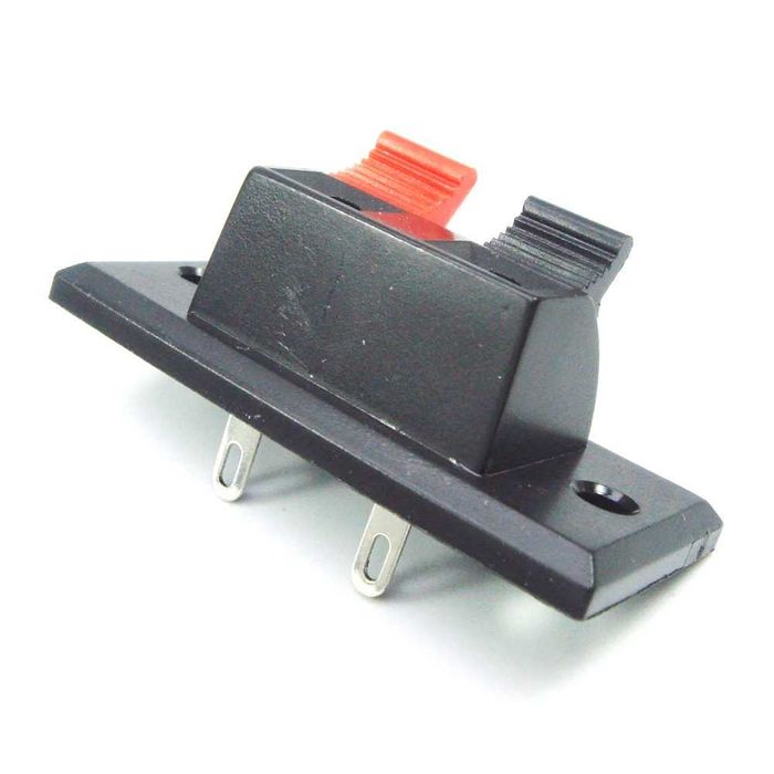 5бр. Комплект Аудио терминал за тонколони 2 позиции пружинни щипки за кабел конектор