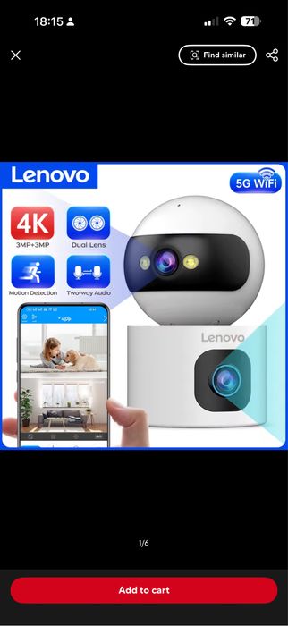 Lenovo Dual 4К 5G Wi-fi  Camera