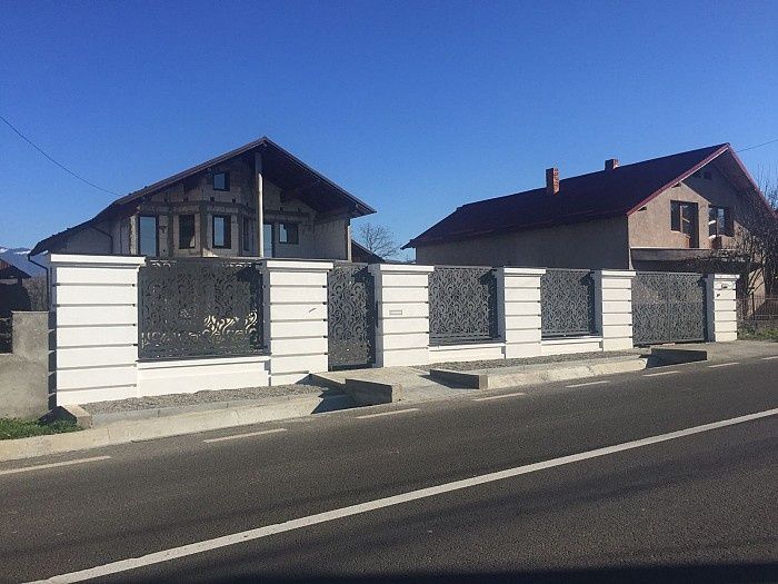 garduri si porti tip jaluzea fer forjat șipcă metalică plasă bordurat