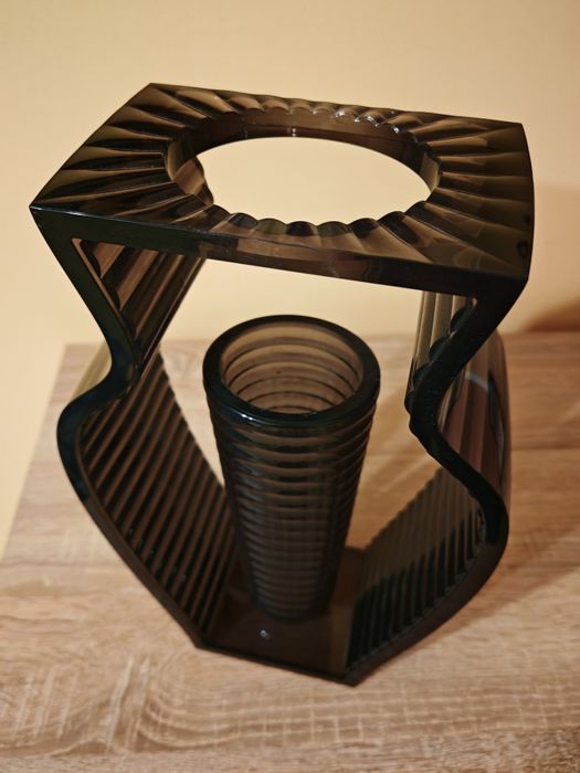 Vaza KARTELL - Shine design Eugeni Quitllet 20x33cm negru fumuriu