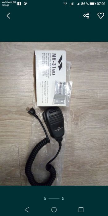 Microfon  yaesu //statie emisie recepție nou