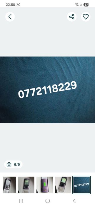 Telefon Samsung Slide cu încărcător