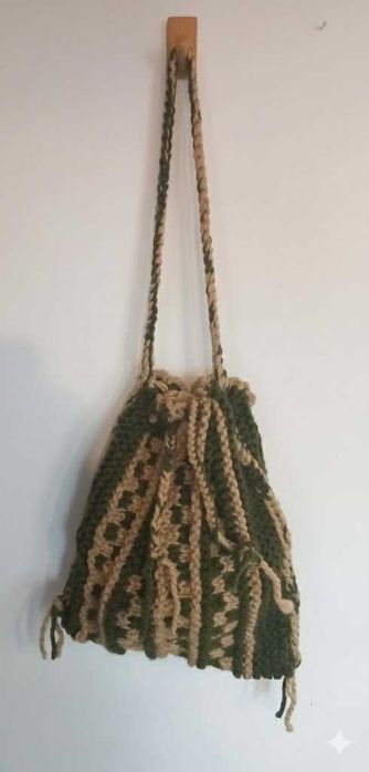 Ръчно изработена плетена торба – уникален занаятчийски дизайн
