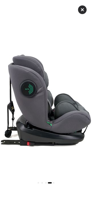 Scaun auto bebelusi sau copii U-Grow Secure+ 40-150 cm, 360 grade, 4 pozitii de ajustare pe spate, 10 pozitii de ajustare a tetierei pe inaltime, gri