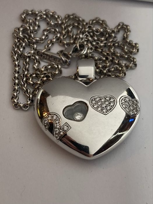 Lant aur alb Chopard 2000 cu diamante