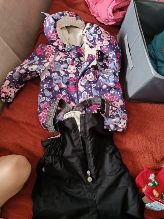 Комплект зимний для девочки куртка и штаны