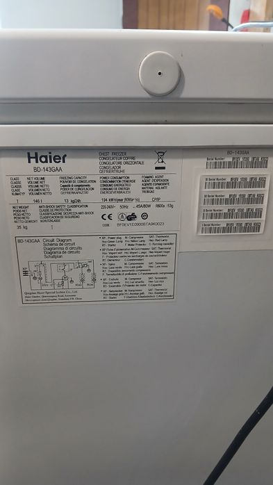 Lada frigorifica HAIER 146l