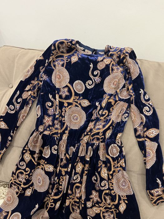 Красивое женское платье бархат со стразами, 50-52 размер