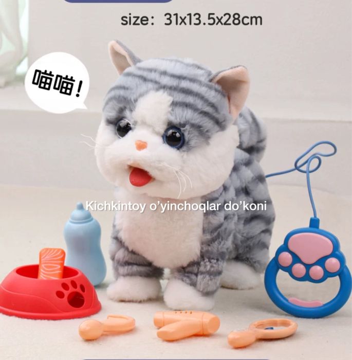Говоряшая звуковой Кошка Игрушка GapiradiganMushuk kichkintoyda skidka