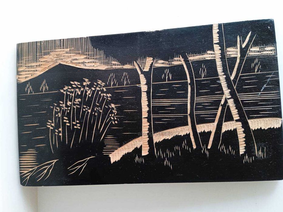 Искуство стара дърворезба. Ширина 30 см, высочина 17,5 см. Оригинал.