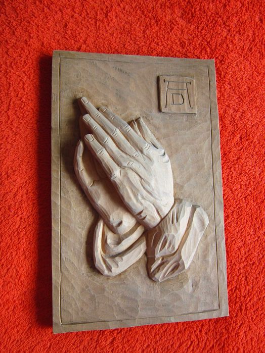 cadou deosebit sculptura Maini dupa Albrecht Durer, Germania 1969