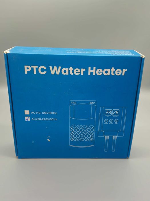PTC нагревател за вода за птици, кокошки 50W с дигитален термостат, IPX8, 220–240V, до 30 литра