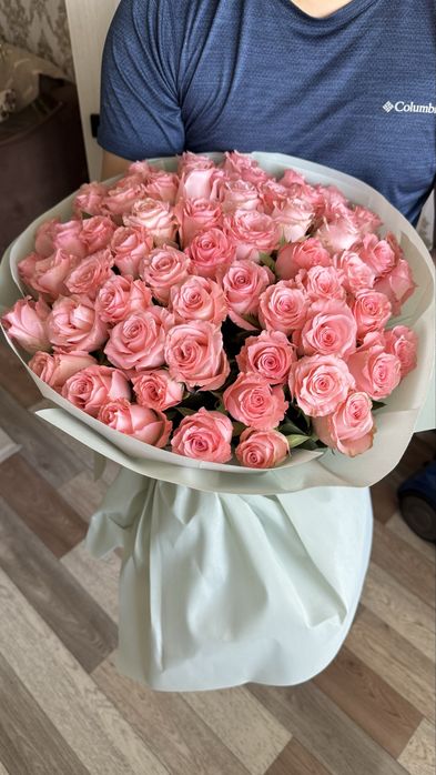 Букет из 51 розовой розы