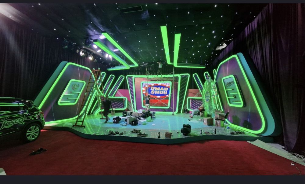 Выставочный стенд, стенд, декорации, декоративные фигуры