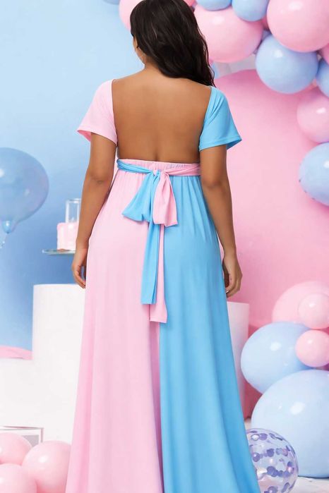 Ефектна рокля за бременни за Gender Reveal Party