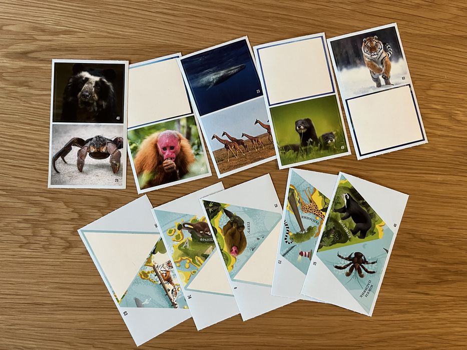 Стикери от албуми, карти, тазота - животни, рекорди и други