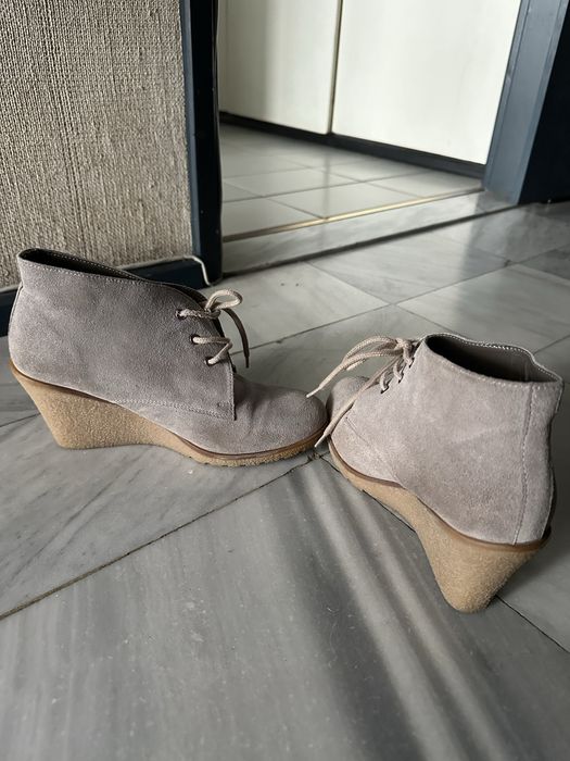 Сиви боти - естествена кожа