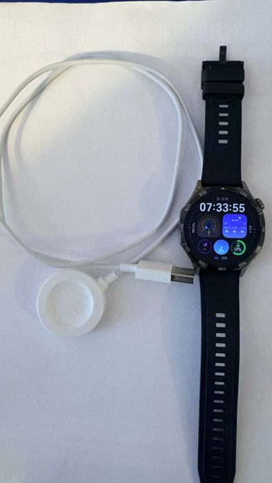 Смарт часы Huawei GT 5 (46mm) Black Fluoroelastomer Strap