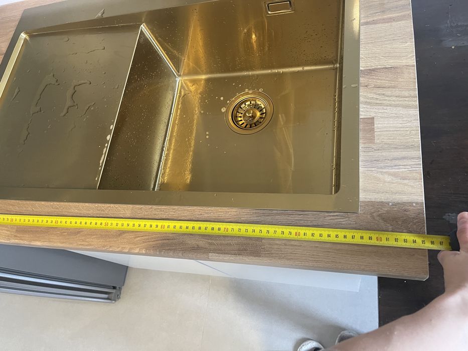 Masca de chiuveta + blat decupat fara chiuveta