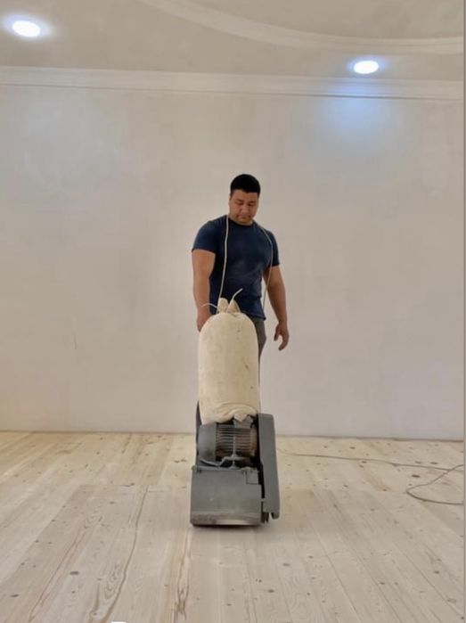 Пол шлифовка лакировка