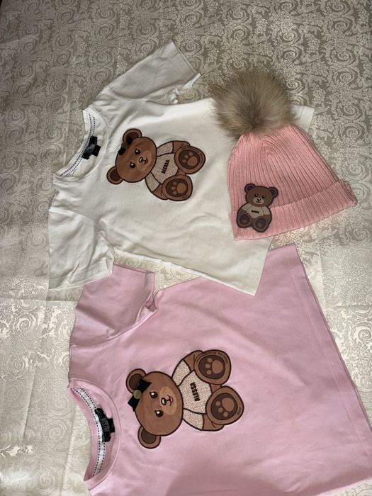 Алеса Alessa mini лот 2 тениски  6г-116 и шапка с пухче