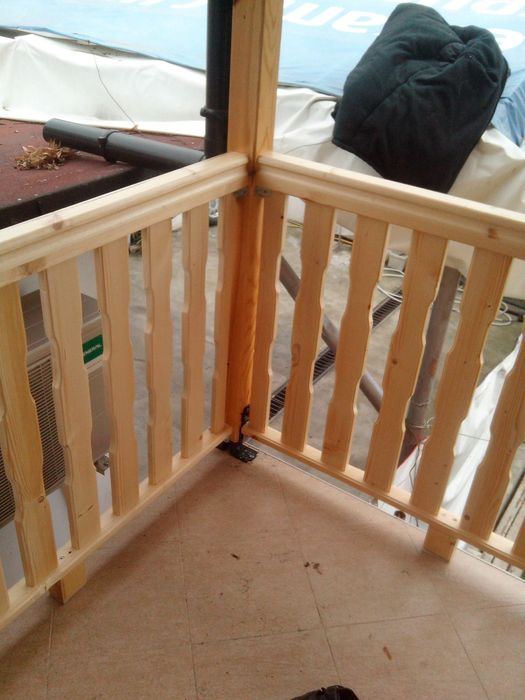 Дървен парапет по размер