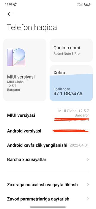 Redmi note 8 pro