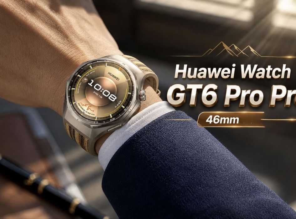 НОВ!!! Смарт часовник Huawei Watch GT 6 Pro, 46MM, Brown Strap