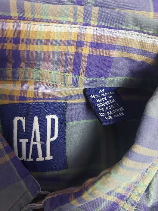 Cămașă GAP, carouri, 100% bumbac, casual, mărimea M, potrivita pt XL