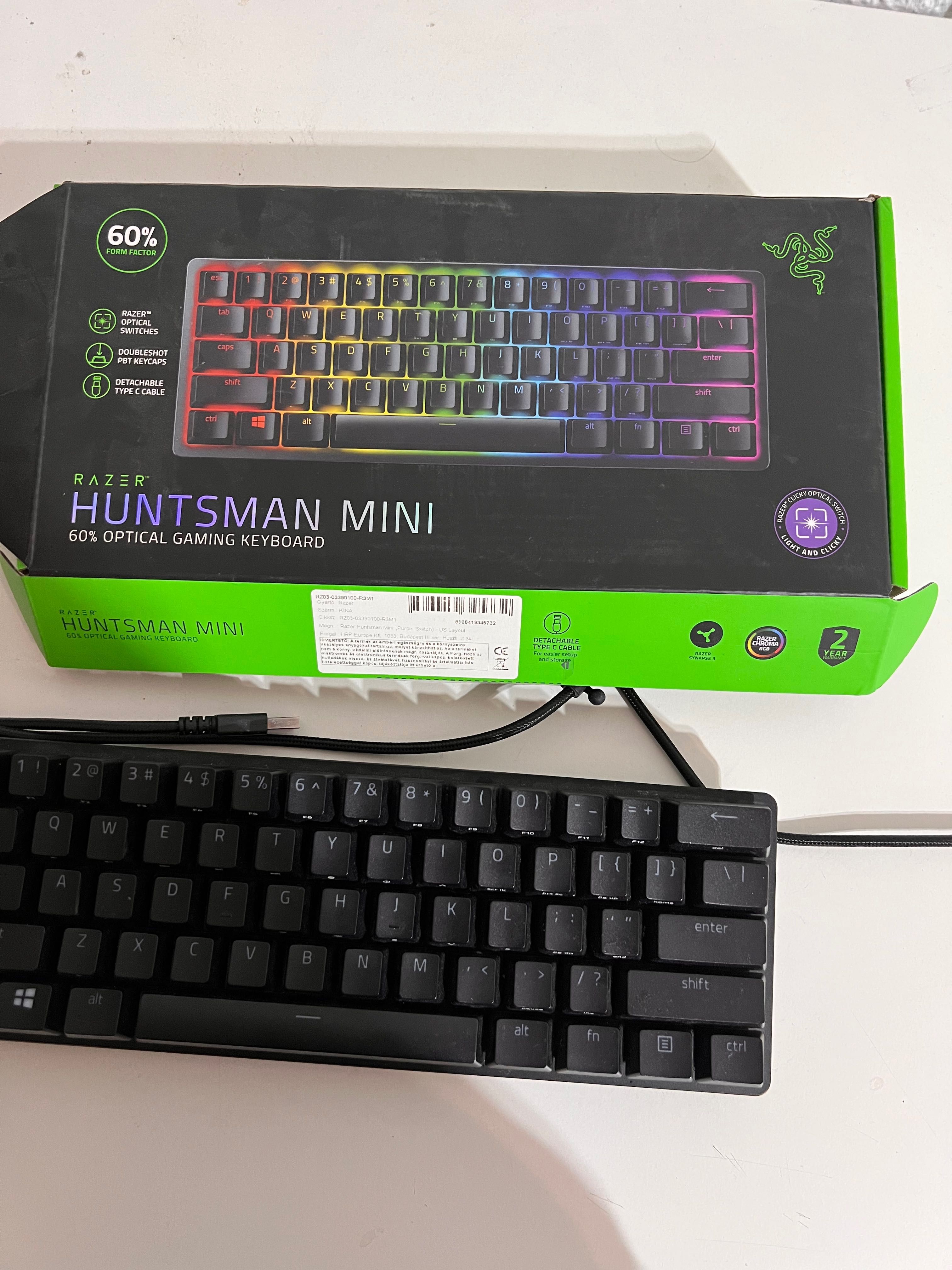 Razer Huntsman Mini Purple Switch US гр. Твърдица •