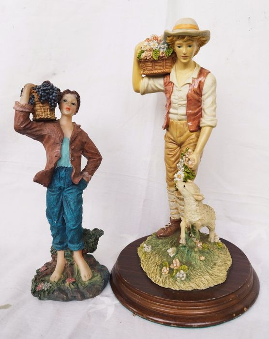 Lot 3 figurine din rășină acrilică, Colectia Leonardo si barometru din