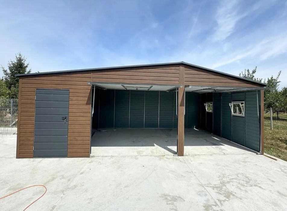 Vând garaj auto pe structura metalica