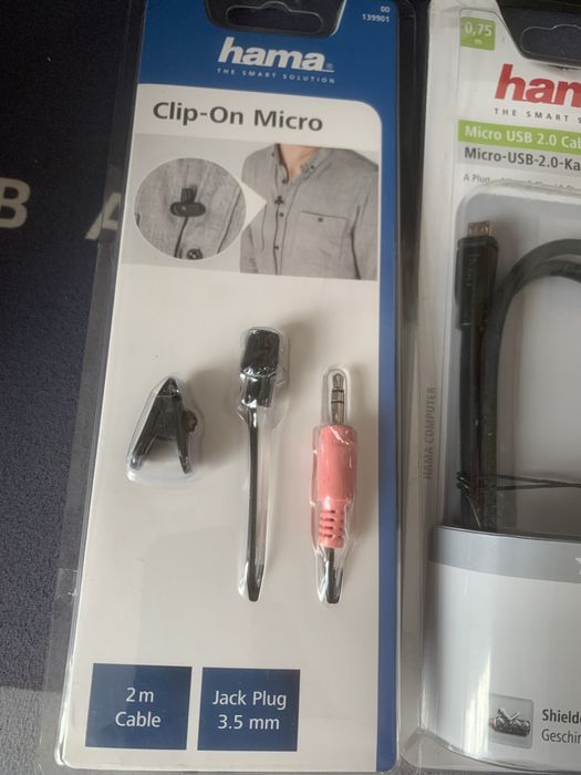 Микрофон брожка и кабел Micro USB