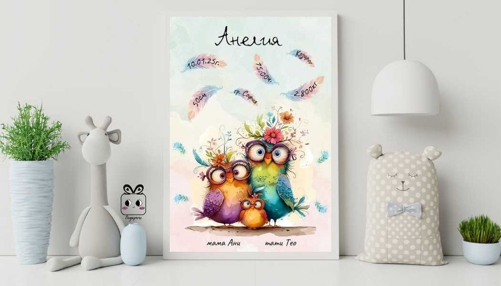 Персонализирани бебешки визитки