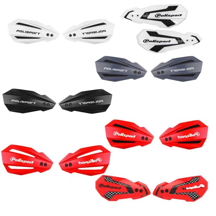 Handguarduri Polisport Mx Bullit rosu/alb/negru